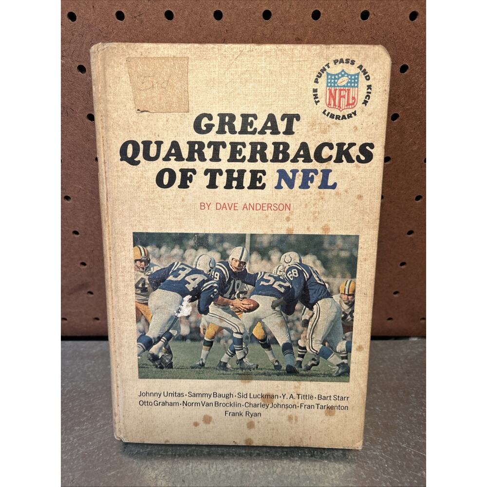 Vintage 1965 Great Quarterbacks Of The NFL Football History Book
